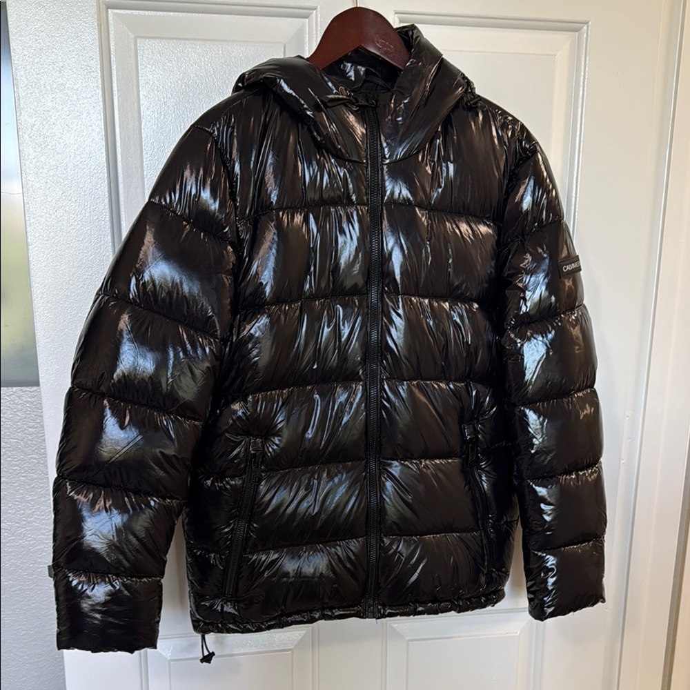 Calvin Klein Shiny Black Puffer Jacket